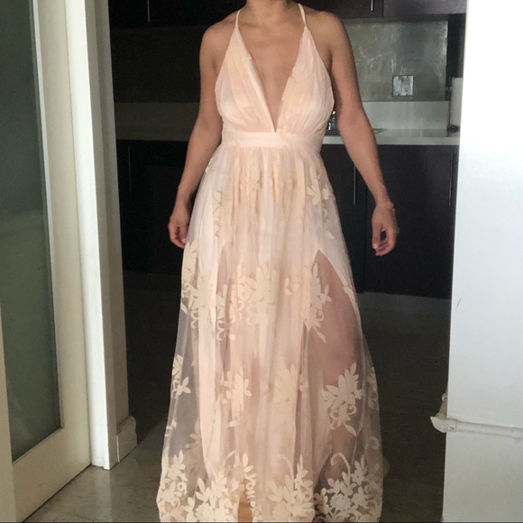 Luxxel Dresses & Skirts - Luxxel - Blush Pink Maxi Dress